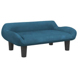 Vidaxxl Hundebett 70x40x24 cm samtblau