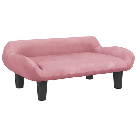 VidaXL Hundebett 70x40x24 cm Samtrosa