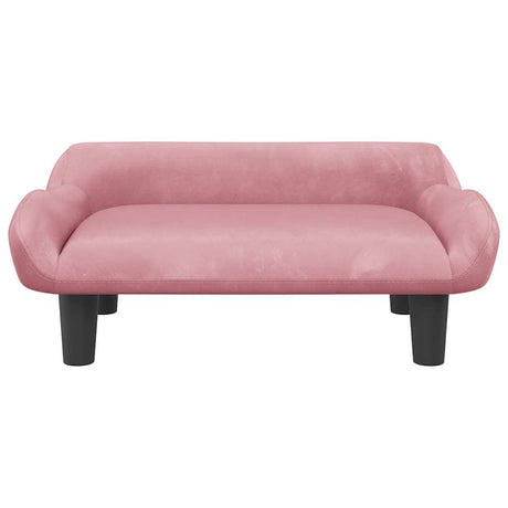 VidaXL Hundebett 70x40x24 cm Samtrosa