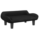 Vidaxxl Hundebett 70x40x24 cm samtschwarz