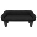 Vidaxxl Hundebett 70x40x24 cm samtschwarz