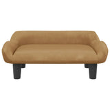 Vidaxl Hundekorb 70x40x24 cm Samtbraun