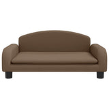 VidaXL Hundebett 70x45x30 cm Stoff braun
