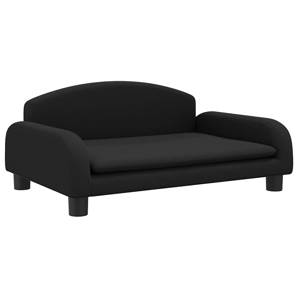 VidaXL Hundebett 70x45x30 cm Stoff schwarz
