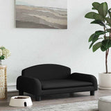 VidaXL Hundebett 70x45x30 cm Stoff schwarz