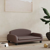 Vidaxxl Hundebett 70x45x30 cm Kunstleder braun