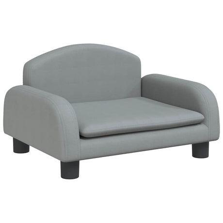 Vidaxl Hundekorb 50x40x30 cm Stoff hellgrau