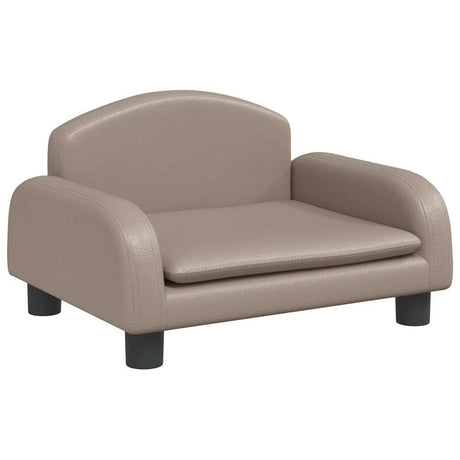 Vidaxl Hundekorb 50x40x30 cm künstlicher Leder Cappuccinocente