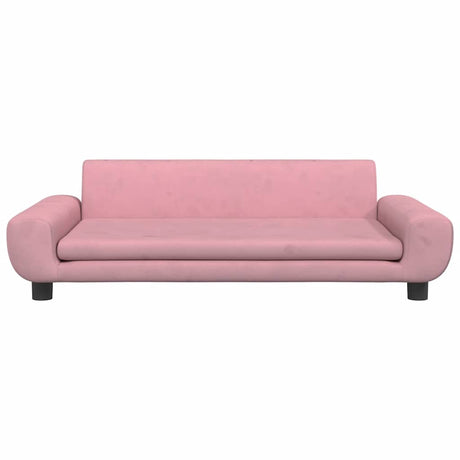 Vidaxl Hundekorb 100x54x33 cm Samt rosa