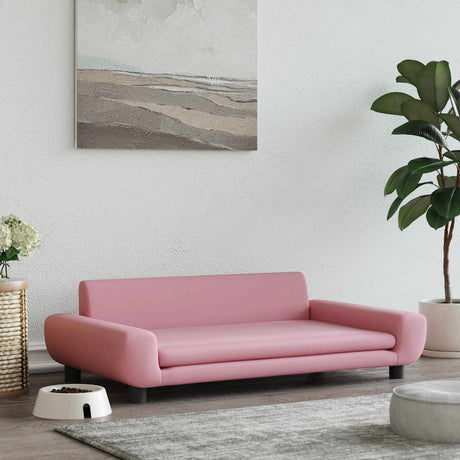 Vidaxl Hundekorb 100x54x33 cm Samt rosa