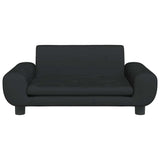Vidaxl Hundekorb 70x45x33 cm Samt Schwarz