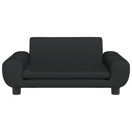 Vidaxl Hundekorb 70x45x33 cm Samt Schwarz