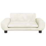 Vidaxxl Hundebett 70x45x33 cm Samt cremefarben