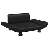 Vidaxl Hundekorb 70x45x28 cm künstliches Leder schwarz