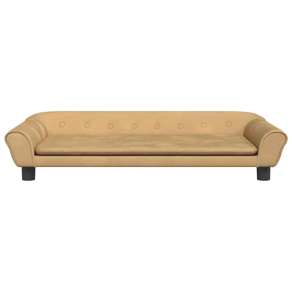 Vidaxl Hundkorb 100x50x21 cm Samtbraun