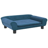 Vidaxxl Hundebett 70x48x22 cm samtblau