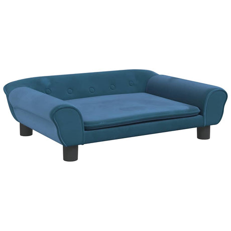Vidaxxl Hundebett 70x48x22 cm samtblau