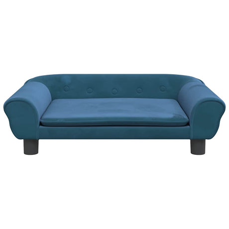 Vidaxxl Hundebett 70x48x22 cm samtblau