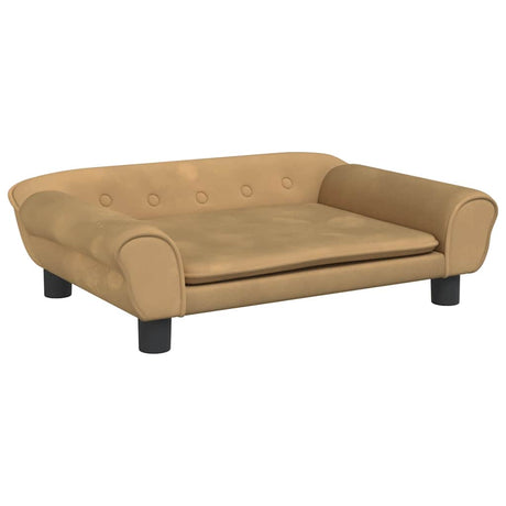 Vidaxxl Hundebett 70x48x22 cm samtbraun