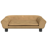 Vidaxxl Hundebett 70x48x22 cm samtbraun