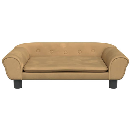 Vidaxxl Hundebett 70x48x22 cm samtbraun