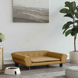 Vidaxxl Hundebett 70x48x22 cm samtbraun