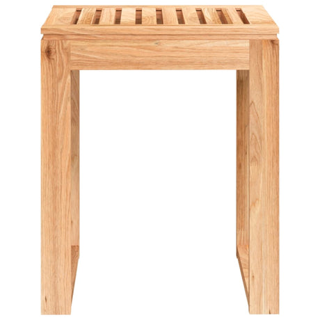 Vidaxl Badezimmerhocker 40x30x46 cm Festes Walnussholz