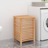 Vidaxl Laundry Basket 45x45x65 cm pevné ořechové dřevo