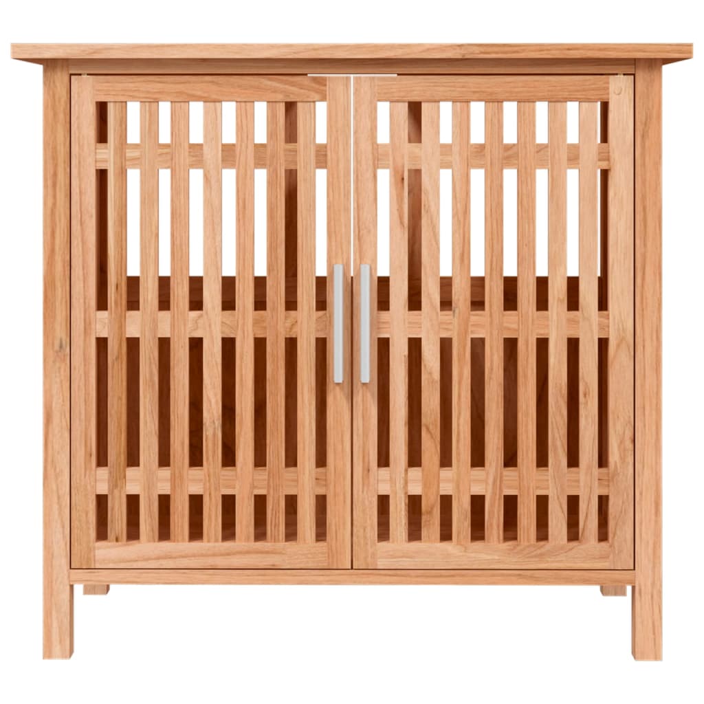 Vidaxl wastafelkast 66x29x61,5 cm massief walnotenhout