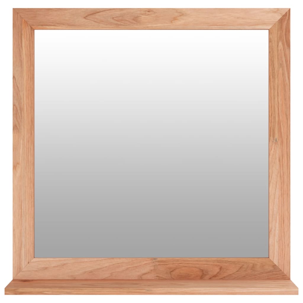 Vidaxl Wall Mirror 55x55 cm Solid valnøtt tre