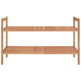 VIDAXL -Schuhregal 69x27x41 cm Festes Walnussholz