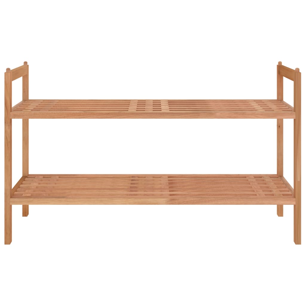 Vidaxl Shoe Rack 69x27x41 CM Solid Walnut Wood