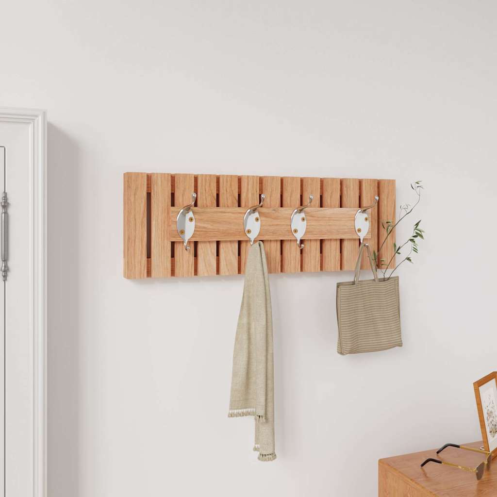 Vidaxl -Wandbedeckungsregal 42x8.5x14 cm Festes Walnussholz