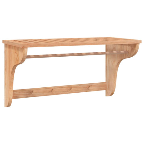 Vidaxl -Handtuchregal 60x30x35 cm Festes Walnussholz