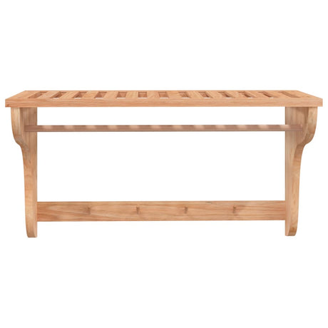 Vidaxl -Handtuchregal 60x30x35 cm Festes Walnussholz