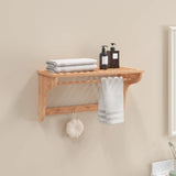 Vidaxl -Handtuchregal 60x30x35 cm Festes Walnussholz