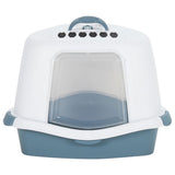 Vidaxl Litter Box 56x40x40 cm Polypropene bianco e blu