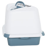 Vidaxl Litter Box 56x40x40 cm Polypropene bianco e blu