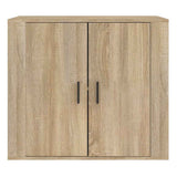 Vidaxl dressoir 80x33x70 cm bewerkt hout sonoma eikenkleurig