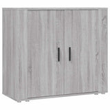 Vidaxl dressoir 80x33x70 cm bewerkt hout grijs sonoma eikenkleurig