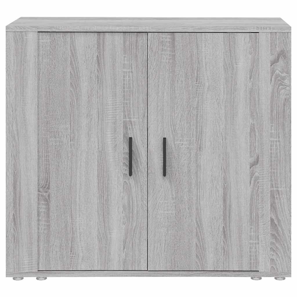 Vidaxl dressoir 80x33x70 cm bewerkt hout grijs sonoma eikenkleurig