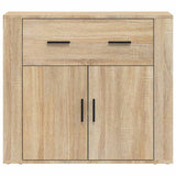 Vidaxl dressoir 80x33x70 cm bewerkt hout sonoma eikenkleurig