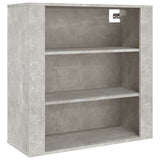Vidaxl wandkast 80x33x80 cm bewerkt hout betongrijs