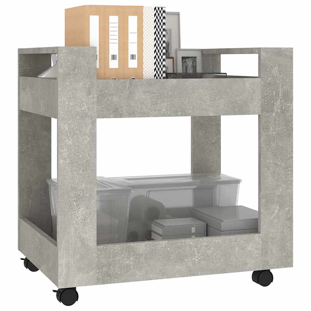 Vidaxl bureaukastje 60x45x60 cm bewerkt hout betongrijs
