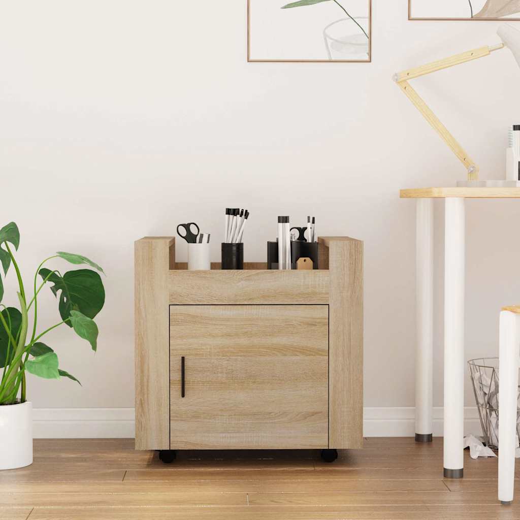 Vidaxl bureaukastje 60x45x60 cm bewerkt hout sonama eikenkleurig