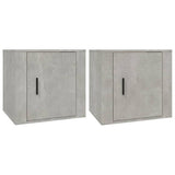 Vidaxl nachtkastjes 2 st 50x39x47 cm betongrijs