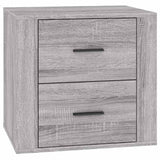 Vidaxl nachtkastje 50x39x47 cm grijs sonoma eikenkleurig