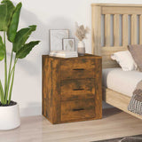 Vidaxl nachtkastje 50x36x60 cm bewerkt hout gerookt eikenkleurig