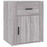 Vidaxl nachtkastje 50x36x60 cm bewerkt hout grijs sonoma eikenkleurig