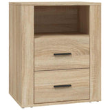 Vidaxl nachtkastje 50x36x60 cm bewerkt hout sonoma eikenkleurig